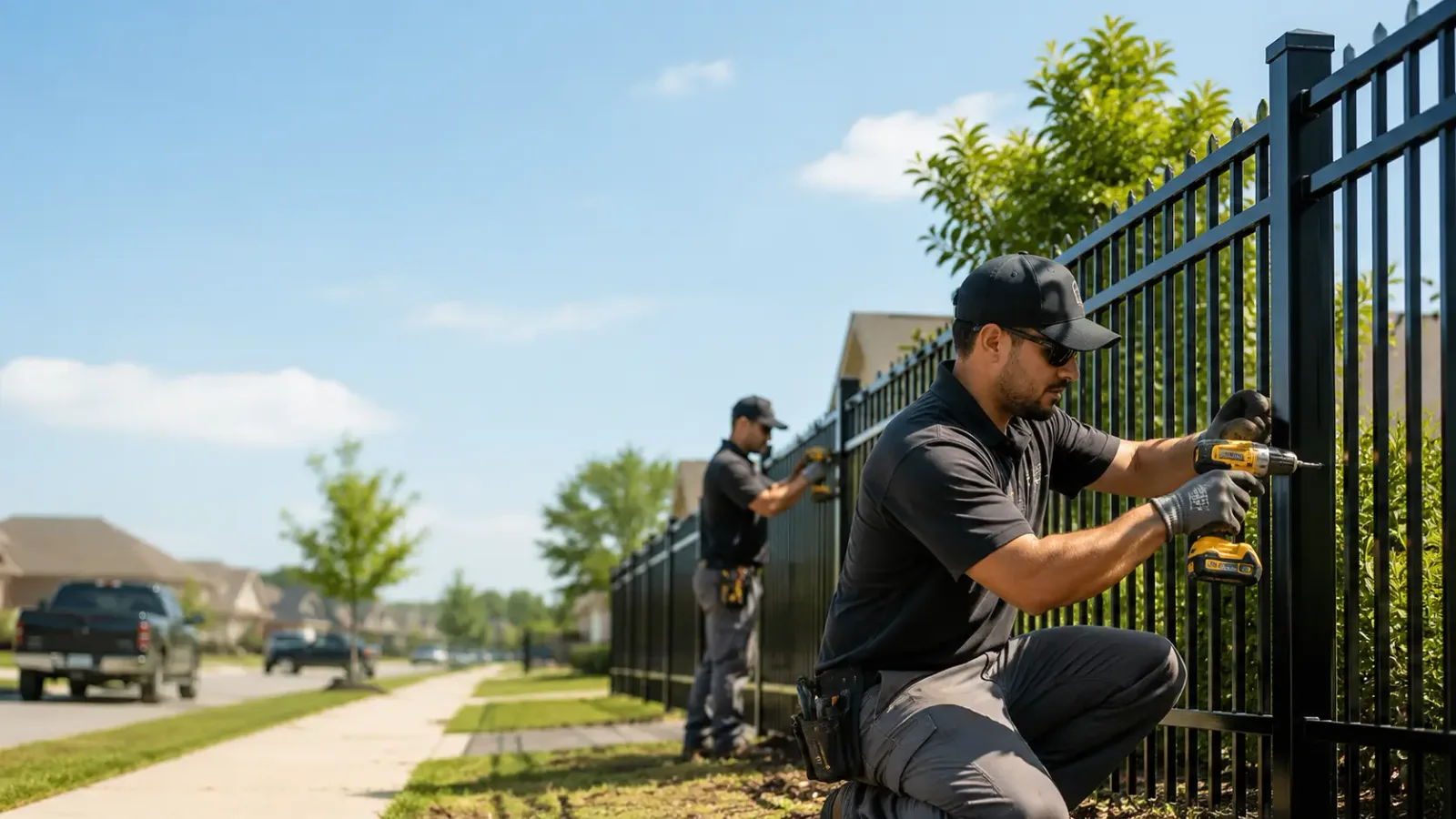 Metal Fence Installation in Eola, TX